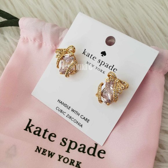Kate Spade Pave Present Studs KF005 - Picture 3 of 10